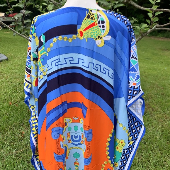 Colorful Kaftan Beach Cover Up Dress - Picture 5 of 14